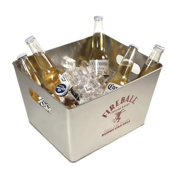 Galvanisert metall isbøtte