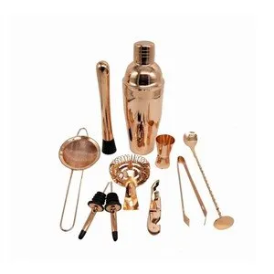 Rose gull Cocktailsett med stativ