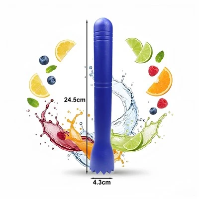 24,5 cm Plast Muddler for matkvalitet