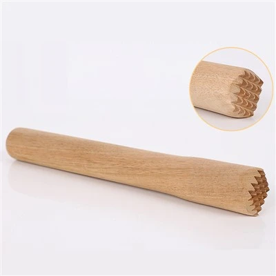 Egendefinert 19,5 cm gummitre Cocktail Muddler